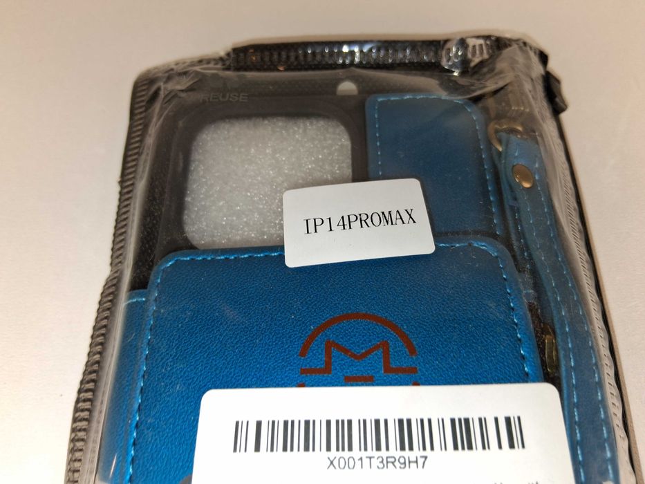 Y004 Etui Portfelowe Z Paskiem Niebieskie Do iPhone 14 Pro Max
