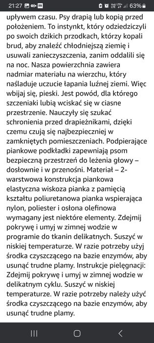 Legowisko posłanie dla psa Casper pianka pamięciowa Premium