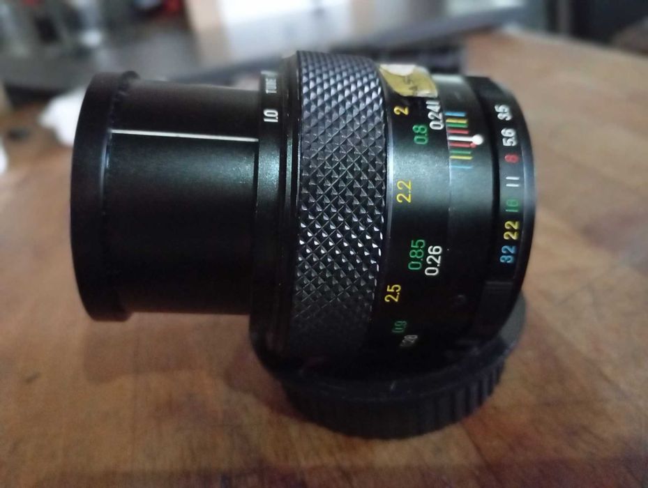 Fujinon EBC 55Mm F3,5 Macro com 1:1 extensao + Canon EF adaptador