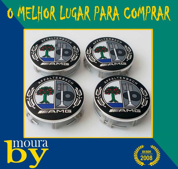 4 Centros de Roda Mercedes ML300 CLK200 LK450 GL450 S400