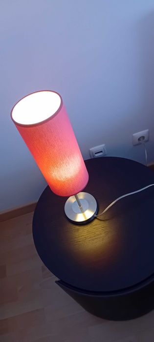 Candeeiro de moderno abajur rosa