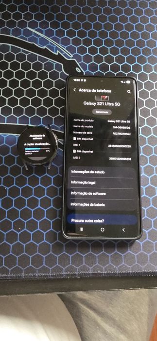Samsung s21 ultra + relogio samsung galaxy watch 5 lte