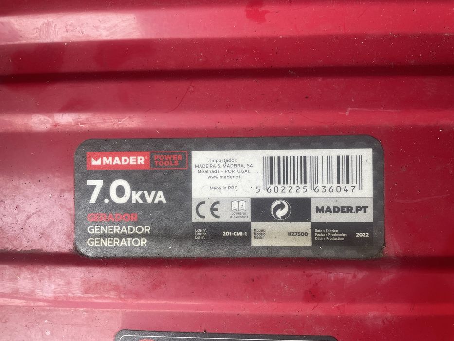 Генератор MADOR KZ7500