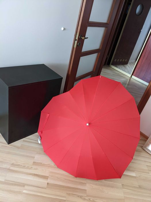 Czerwony parasol serce na ślub / sesję zdjęciową NOWY