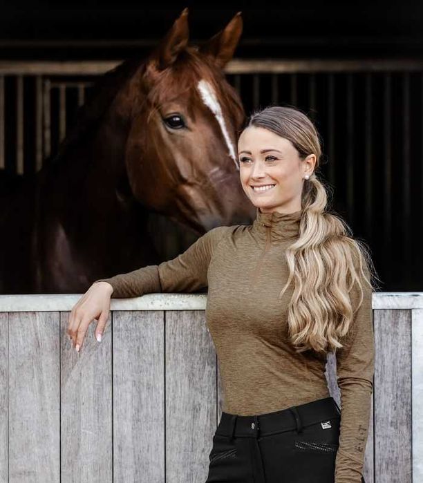 ELT Milano – damska bluza funkcyjna beż, L