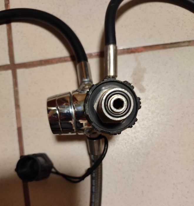 Дайвінг - регулятор з октопусом та манометром