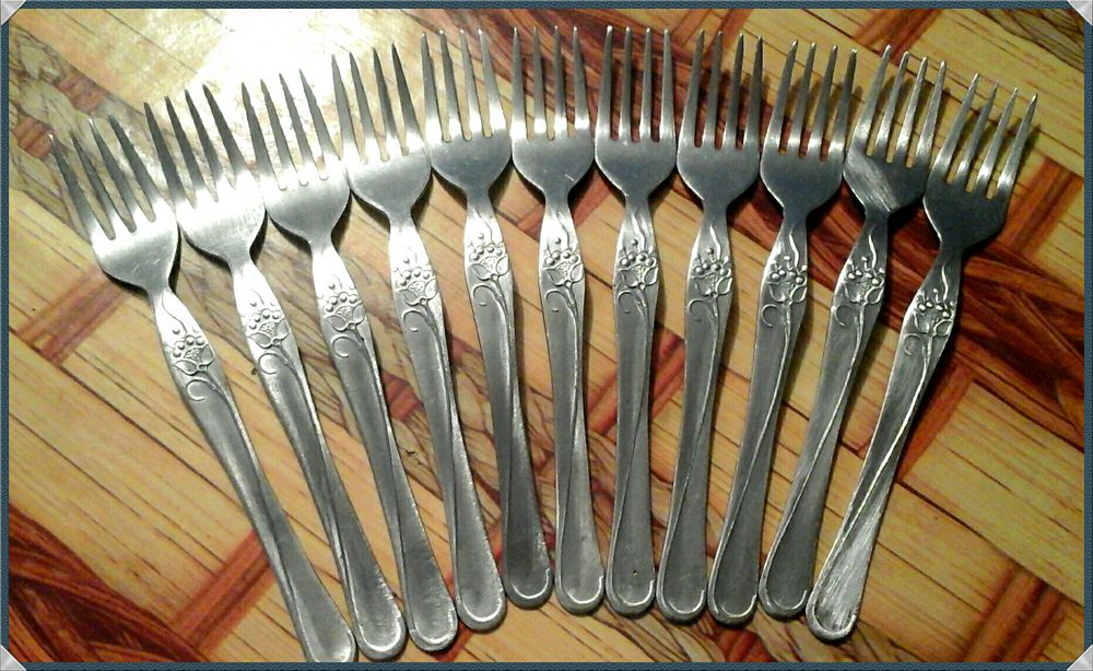 Рідкісні виделки минулого століття, вінтаж. 11штукТекст!