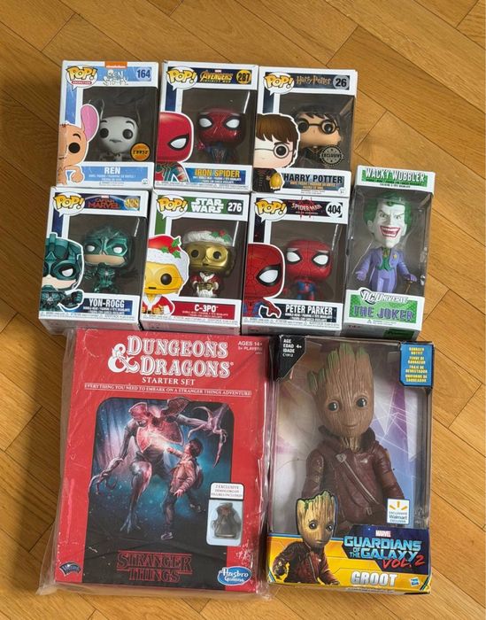 Фігурки Funko Pop: Marvel, Harry Potter, Stranger Things, Star Wars