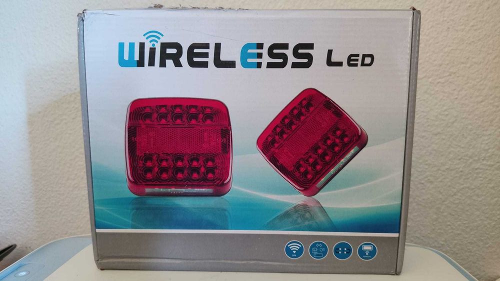 KIT Luzes LED sem fios magnéticas para Reboque | RECARREGÁVEIS USB | NOVO