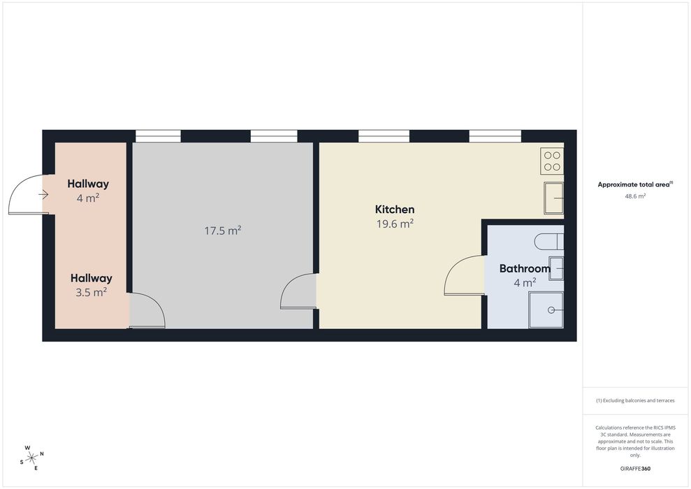 Mieszkanie na wynajem | 48 m² | 2 pokoje