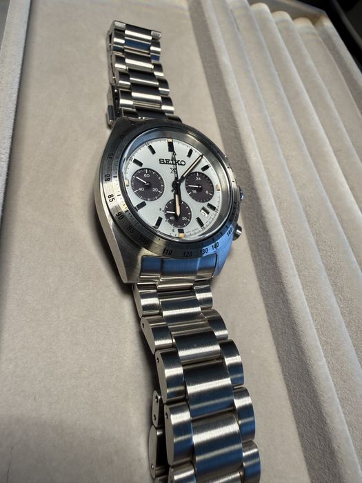 Relógio Seiko Speedtimer Verde Claro com duas pulseiras extras!