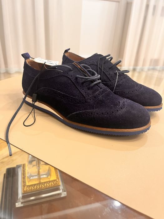 Нові замшеві туфлі броги Hugo Boss (K.I.D.S.), розмір 33 оригінал (21см)