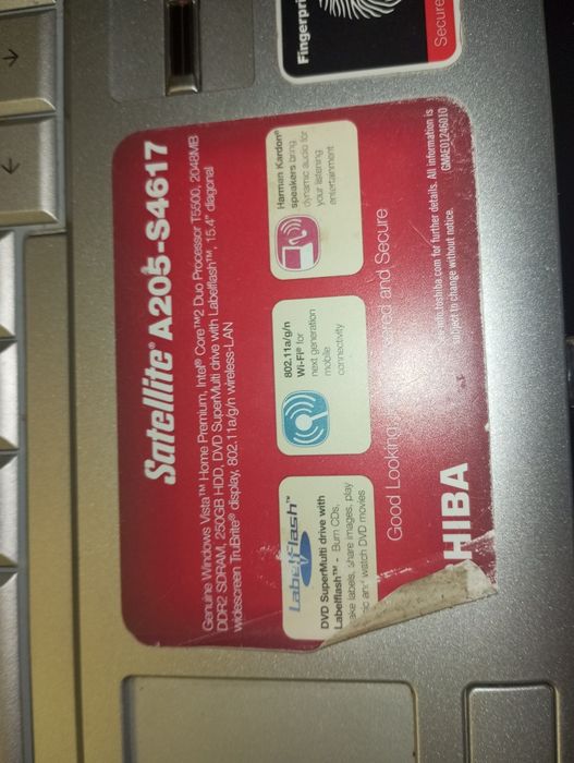 Toshiba Satellite A205-S4670