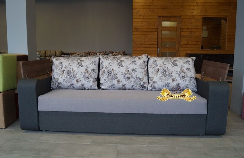 Диван еврокнижка Далас с нишами в подлокотниках по Акции в Днепре