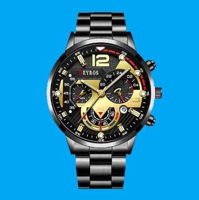 Lote 2 Relógios Aço Inox NOVOS