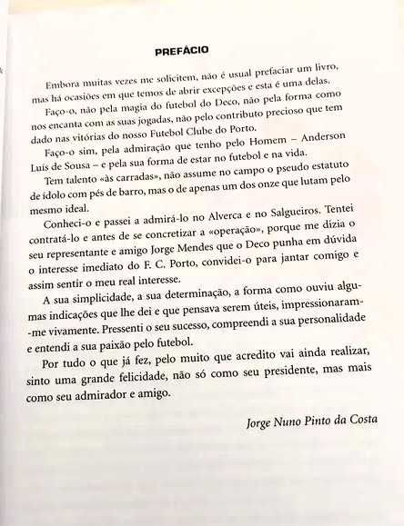 Livro "Deco - O Preço da Glória"