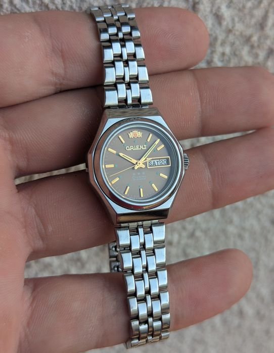 Годинник Orient Crystal 21 Jewels Японський вінтажний жіночий з переливами