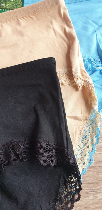 6×Damskie majtki figi z koronką 2 /3 XL