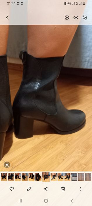 Женские демисезонные сапожки из натуральной кожи, фирмы Cole Haan,США,