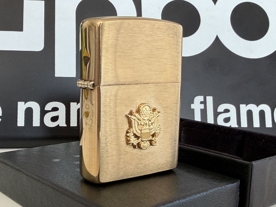 Zapalniczka Zippo United States Army, brushed brass, NOWA
