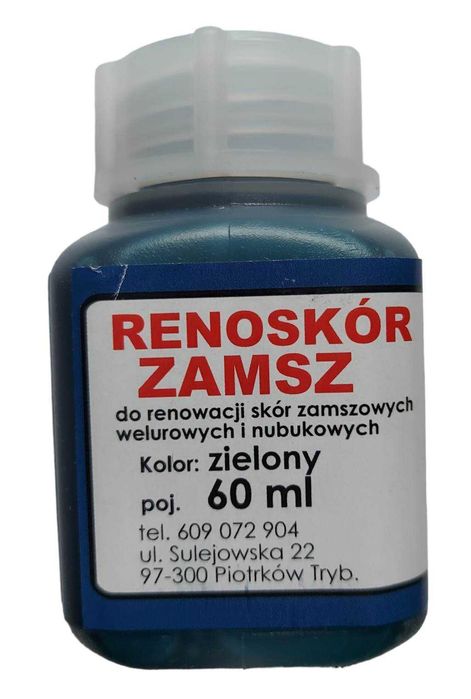 RENOSKÓR FARBA Lakier do zamszu Zielony