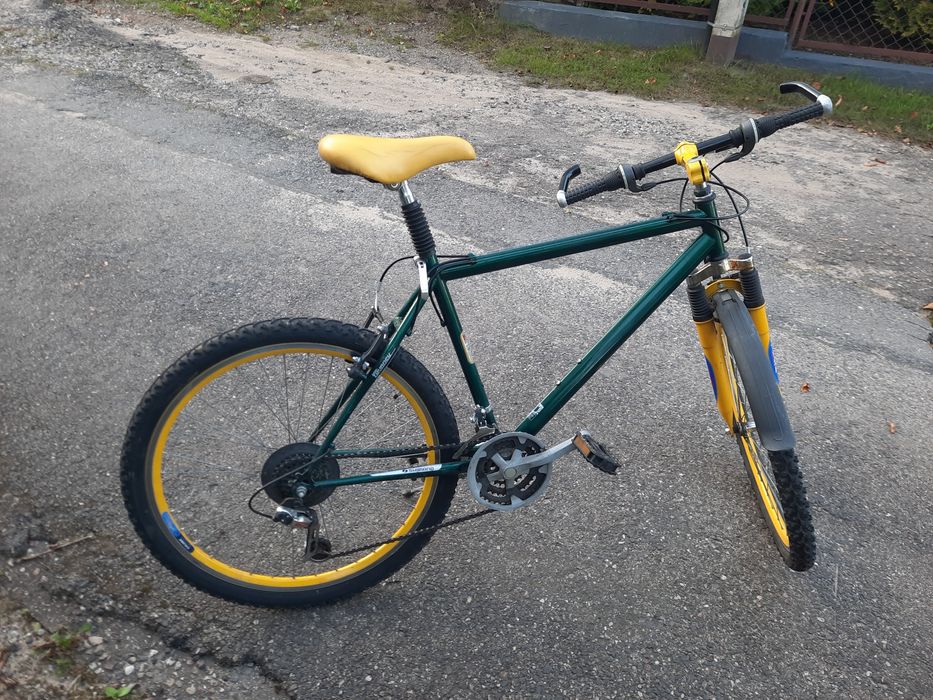 Rower żółto zielony