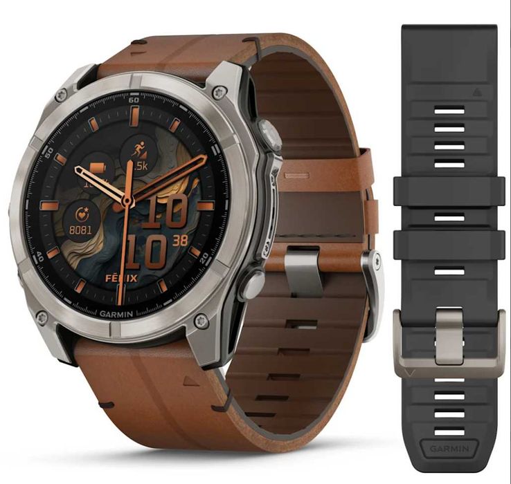 Garmin fenix 8 AMOLED (51 мм) Sapphire Titanium  010-02905-40