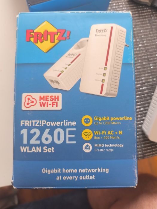 Transmiter sieciowy  Fritz AVM Powerline 1260E
