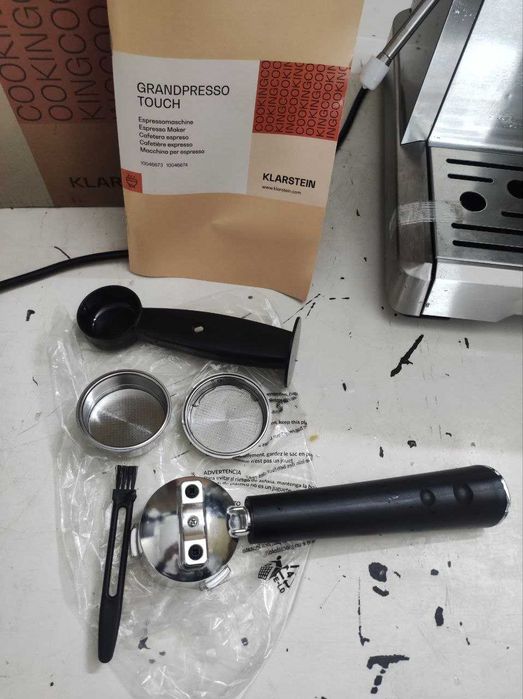 トップス karkaroff Кофеварка Кавоварка рожковая с кофемолкой Klarstein GrandPresso