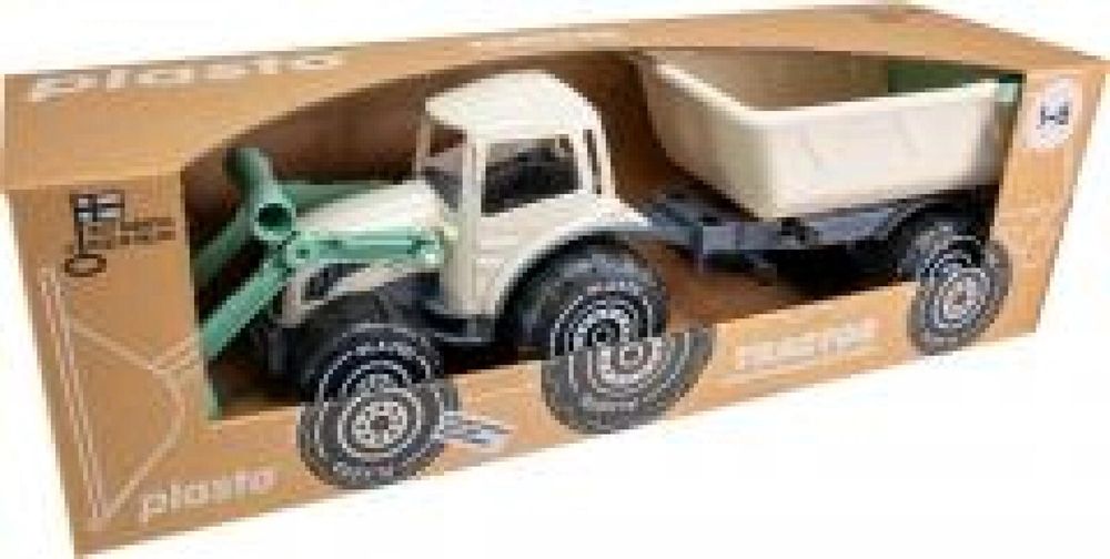 Traktor z ładowaczem i przyczepką 57cm pudełko,186x572 mm