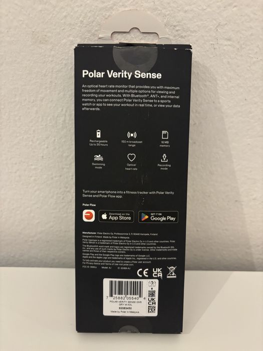 Polar Verity Sense Sensor Ótico de Frequência Cardíaca Bluetooth/ANT+