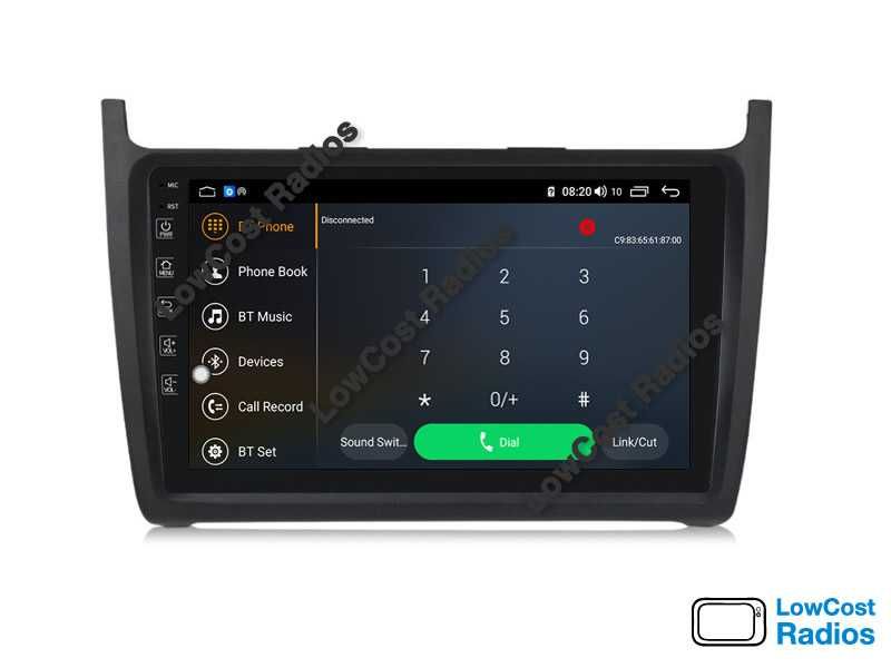 Rádio 2DIN • Volkswagen VW POLO MK5 (2008 a 2017) • Android 15 • GPS
