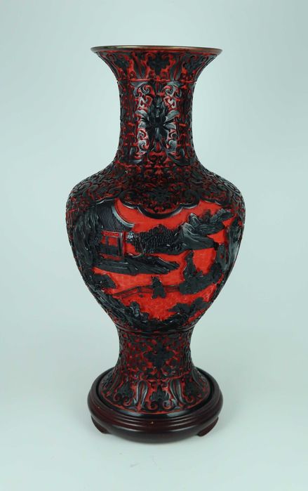 Grande jarra lacada - China - 38,5 cm