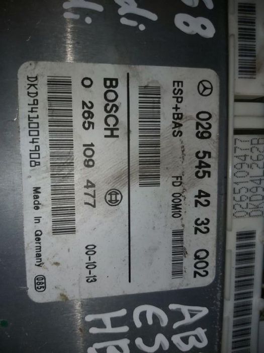 Centralina do motor   Mercedes A160 A170 Cdi  W168  Ref:029 545 42 32