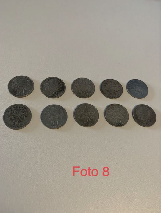 Varias moedas de valor