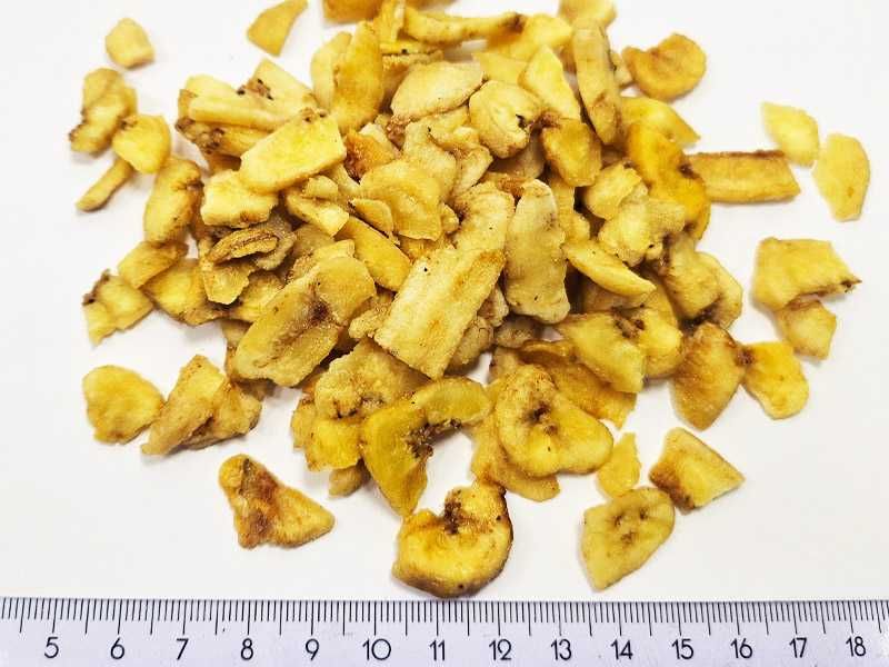 Banany suszone chipsy fragmenty karton 10 kg suszone kawałki bananów