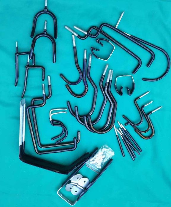 Conjunto ganchos/suportes - aplicações várias.