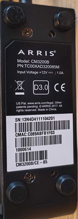 Modem kablowy Arris CM3200B