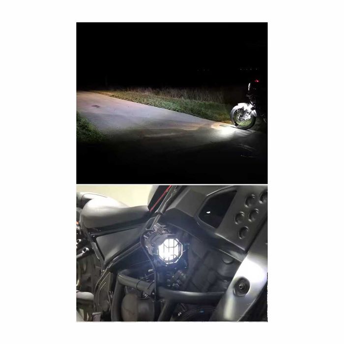 Faróis auxiliares homologados E9 - 40W LED para moto