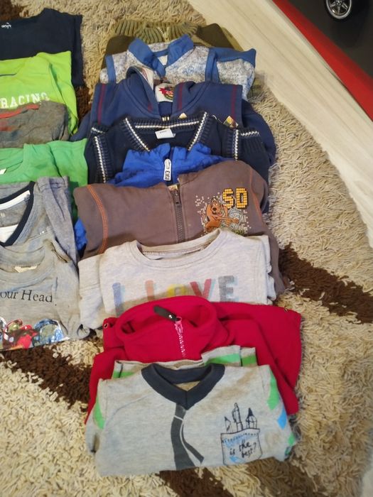 Bluzki z długim rękawem, t-shirty bluzy swetry rozm.92