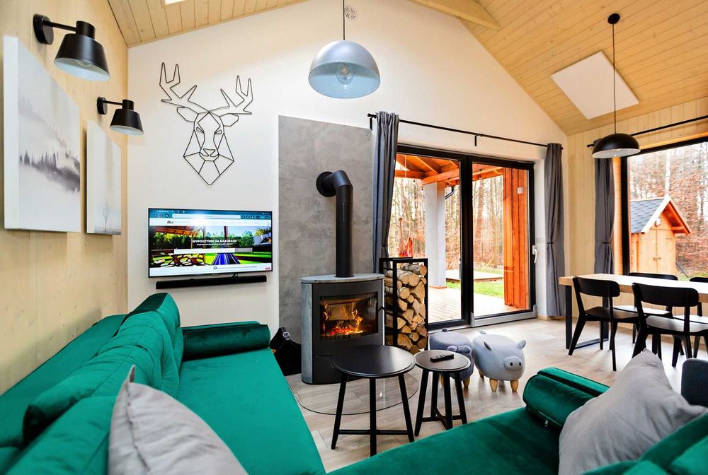 Komfortowe Domki na Mazurach z basenem , jacuzzi, sauną i salą zabaw