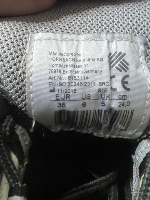 Захисні робочі черевики, спецвзуття 38р