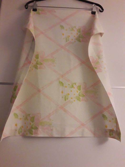 Napron às riscas verde claro e branco