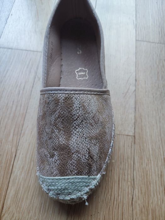 Złote espadryle roz. 37