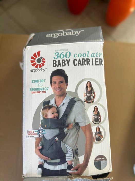 Рюкзак-переноска для малюка Ergobaby 360 Cool Air — Carbon Grey