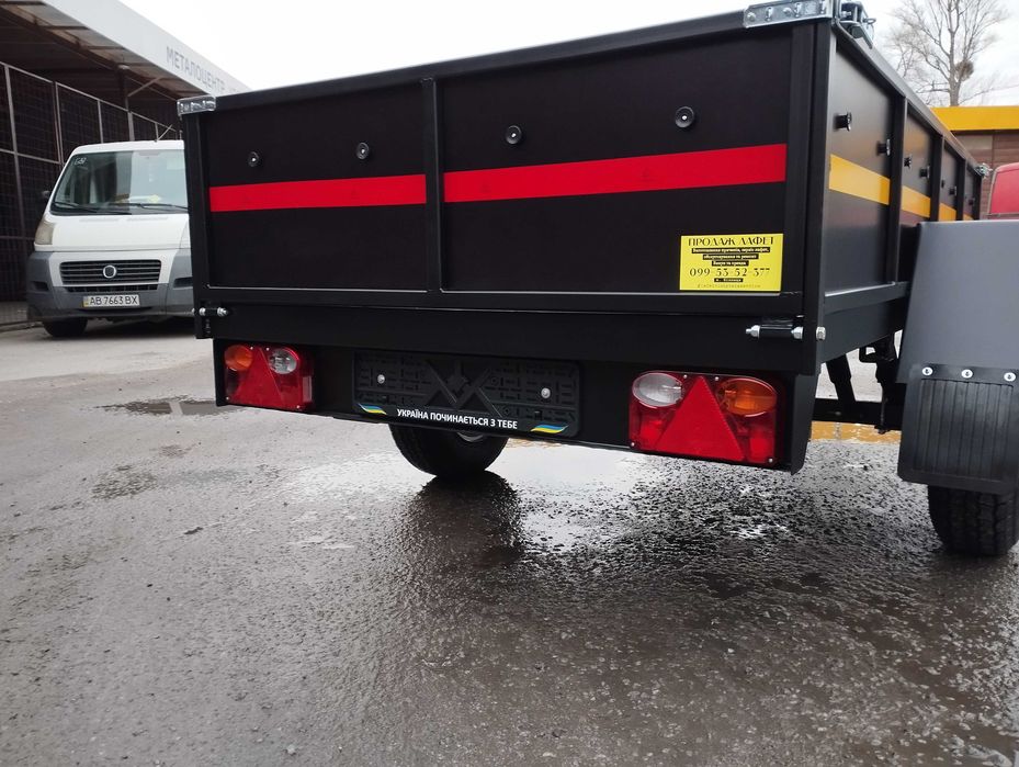 Новий бортовий причіп на 1500кг, легковий причіп, прицеп, причеп.