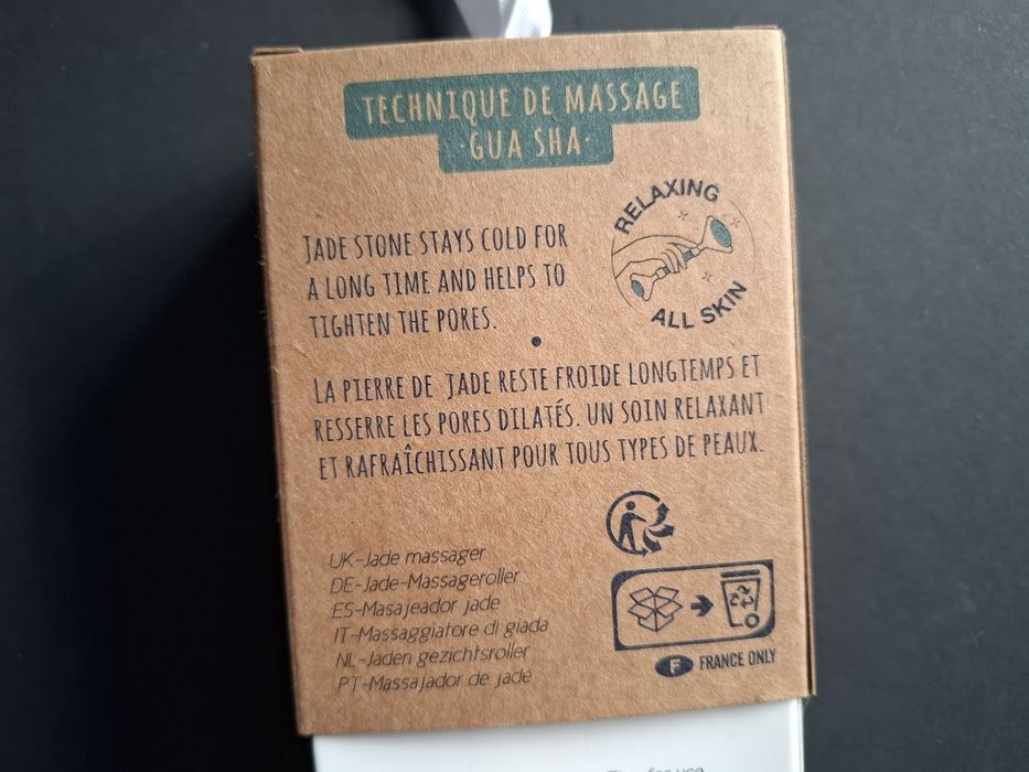 Pedra de jade facial para massagem - roller massajador
