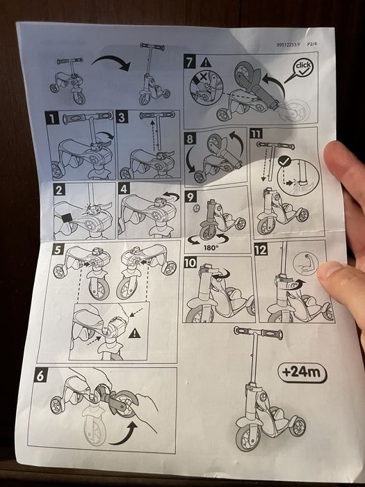 Trotinete / triciclo criança 18M+