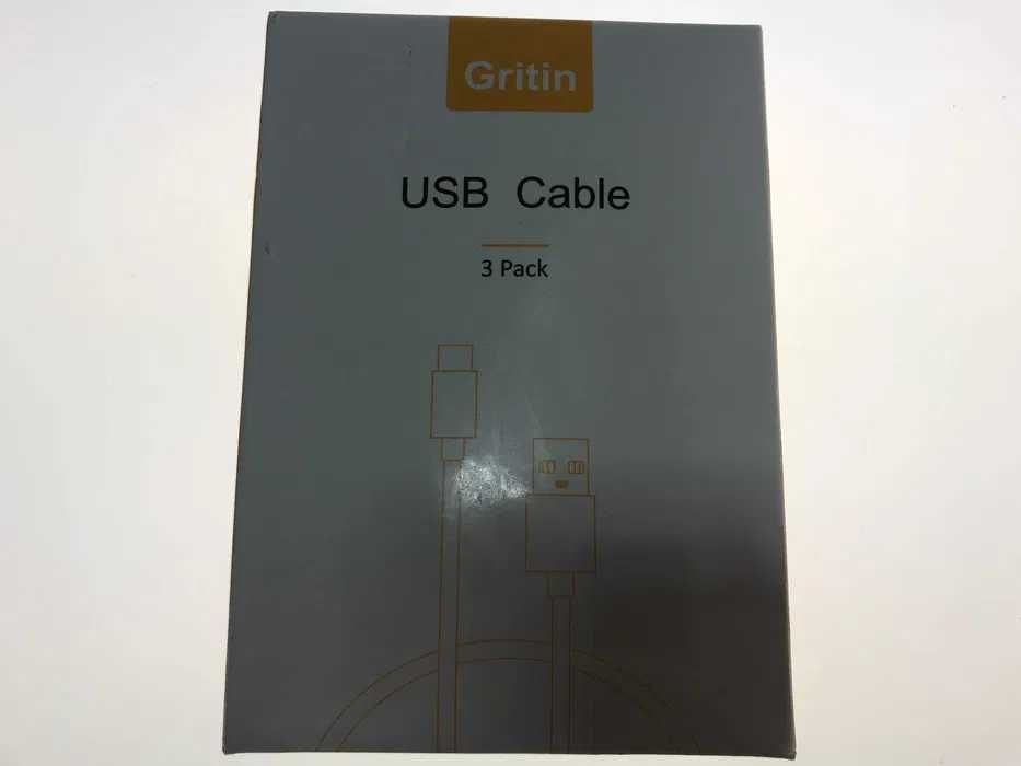 Komplet 3 szt Nowy KABEL USB-C TYP C 1m / 1.5m / 2m różne kolory