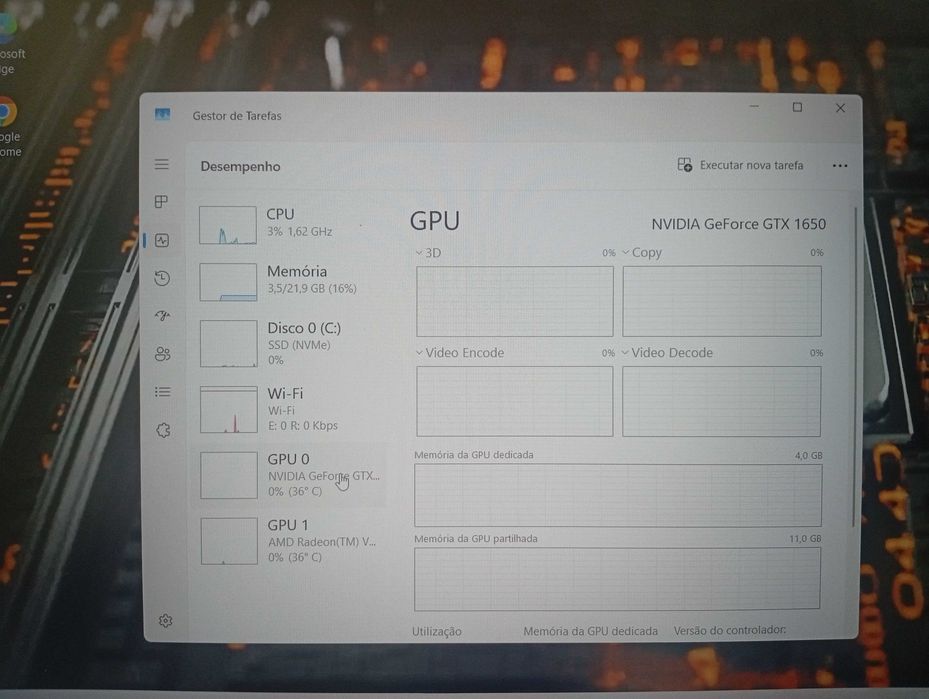 Gaming Acer Nitro Ryzen 5 3550H + GTX1650 + 24GB RAM + SSD